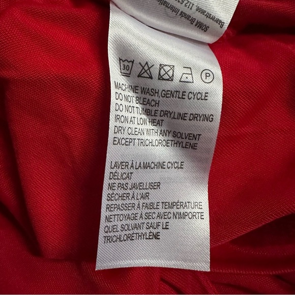 NWT Farm Rio Twisted Cup Midi Red Dress - Size Medium - Picture 8 of 10